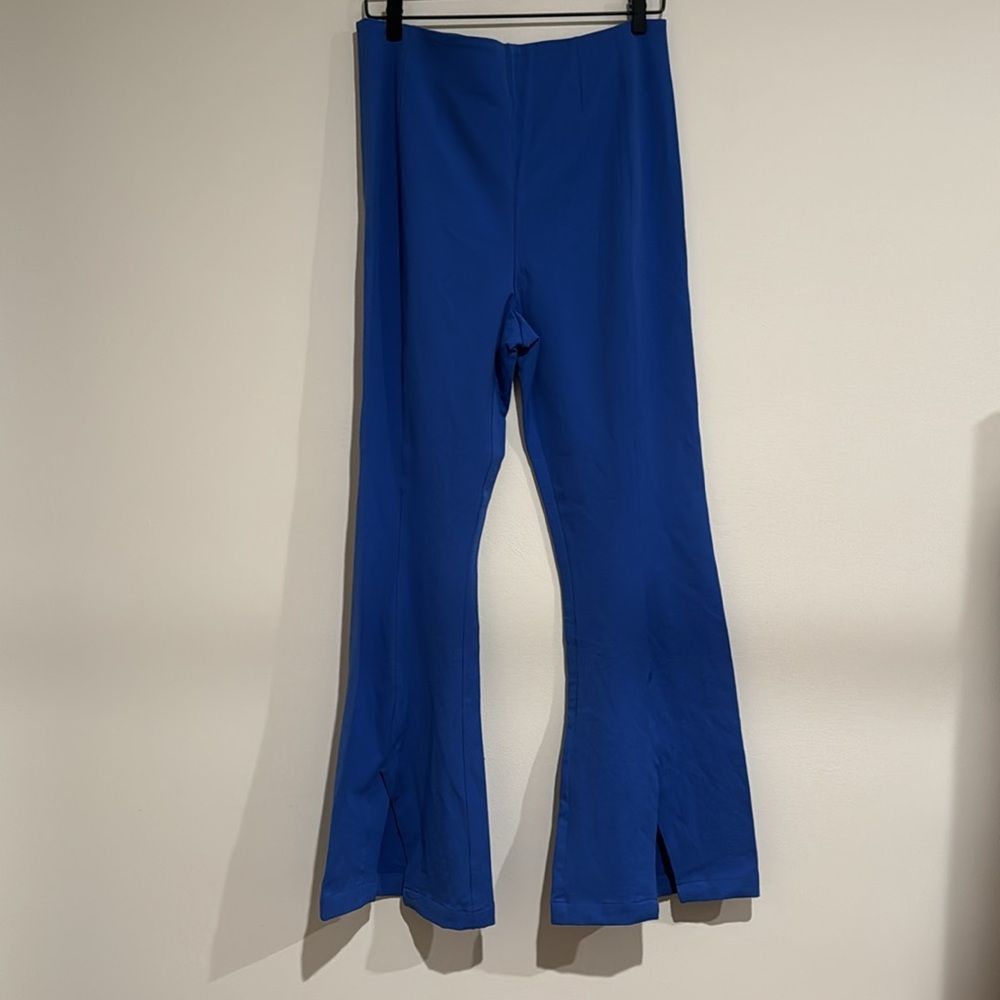 Free People Flare Leg Pants - Blue